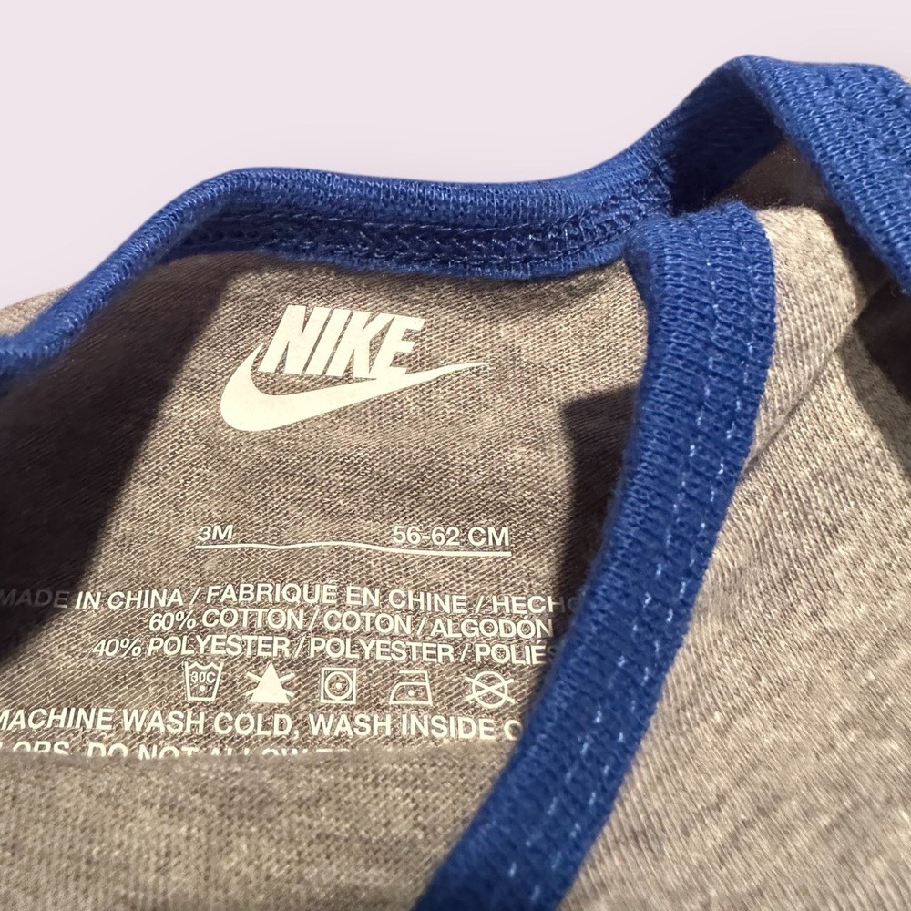 Set of Three Baby Nike Outfits With Matching Hats Size 3 Months and 6 Months - Picture 10 of 11